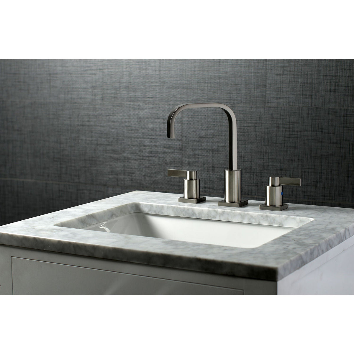NuvoFusion Widespread Bathroom Faucet with Pop-Up Drain in Brushed Nickel