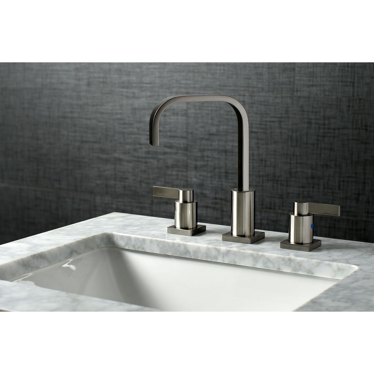NuvoFusion Widespread Bathroom Faucet with Pop-Up Drain in Brushed Nickel