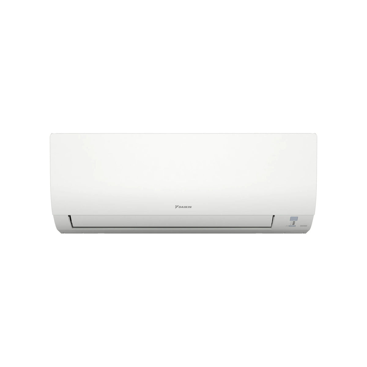 White Daikin ductless mini split indoor wall unit