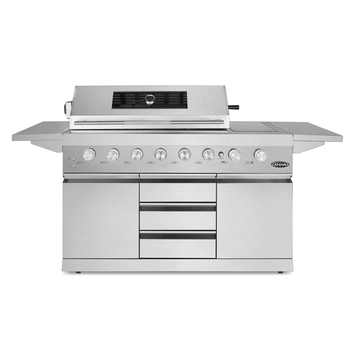 Cosmo 58-Inch Newport Collection 6-Burner Propane Gas Grill in Stainless Steel (COS-GGFN587GSS) - front view