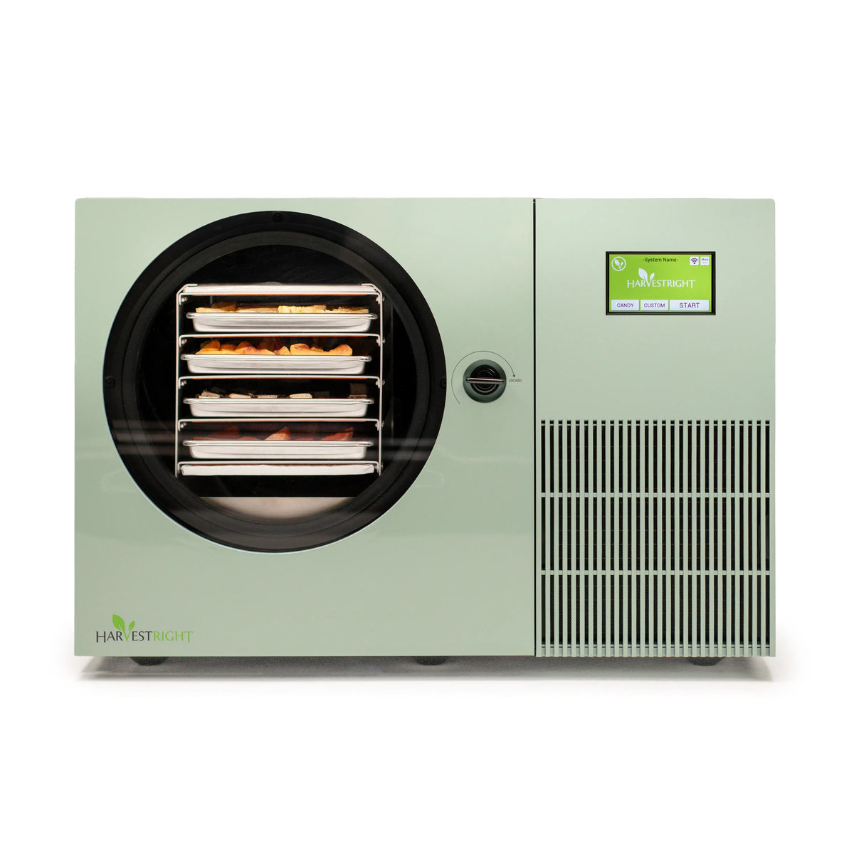 Harvest Right Countertop 360 Freeze Dryer, 4 Tray & Mylar Starter Kit in Sage Green (HRFDCGR-PP)