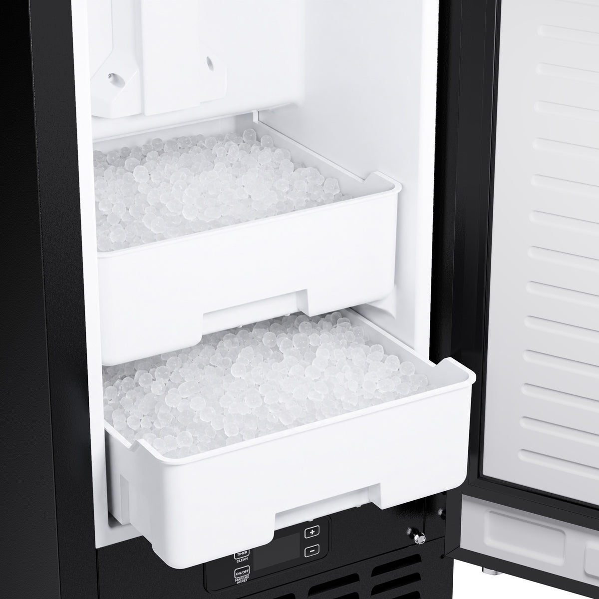 Second ice storage drawer of the Cristallo nugget ice maker