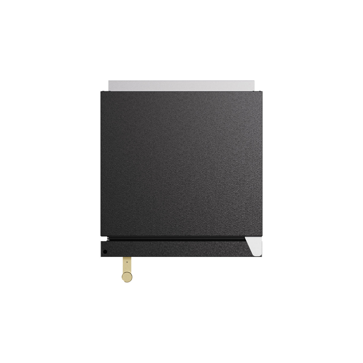 Top view of the black 15-inch Cristallo ice maker