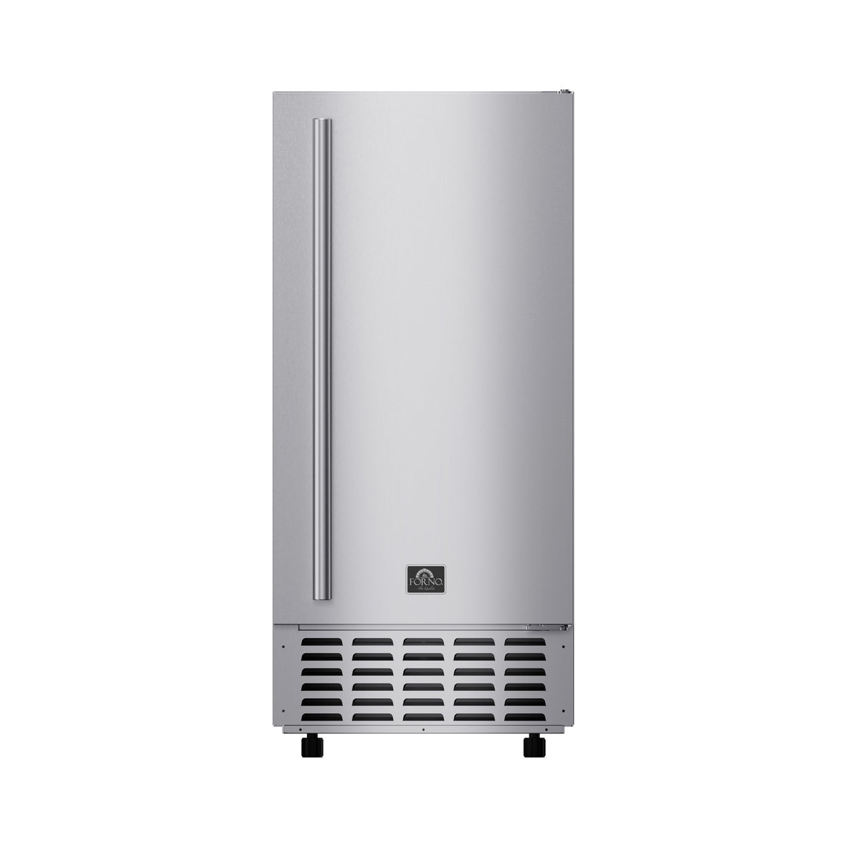 Forno Cristallo 15-inch stainless steel nugget ice maker, front view
