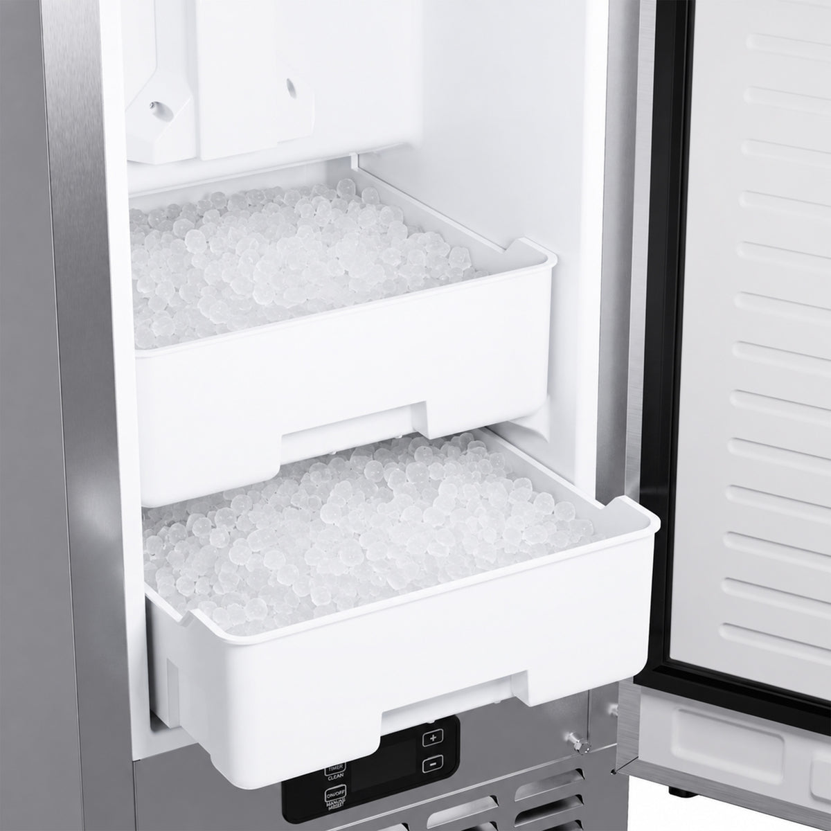 Second ice storage drawer of the Cristallo nugget ice maker