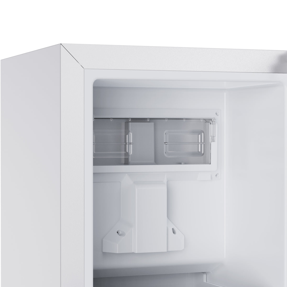 Interior of the white nugget ice maker