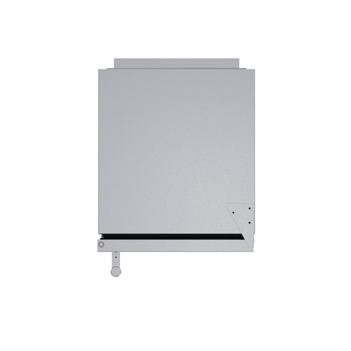 Top view of the stainless steel 15-inch Cristallo cubed ice maker