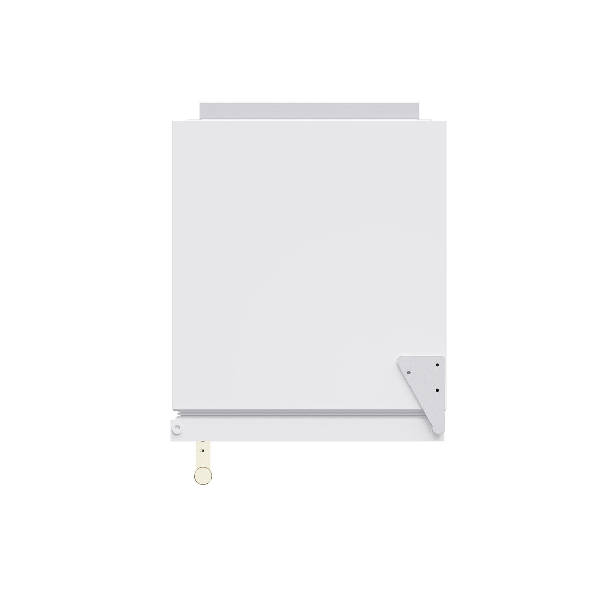 Top view of the white 15-inch Cristallo cubed ice maker