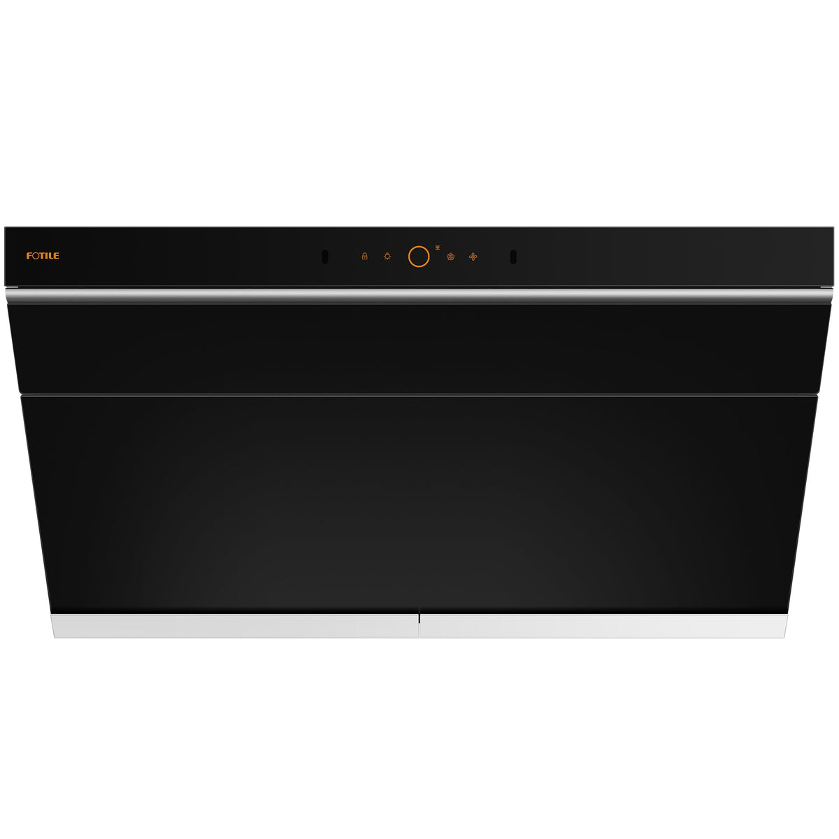 Fotile 36-Inch Prestige Performance Inclined Vent Under-Cabinet / Wall-Mount Range Hood with Dual DC Motors, 1100 Max EQUIV. CFM, Motion Activation, and Sync Connect in Black Tempered Glass (JQG9007)