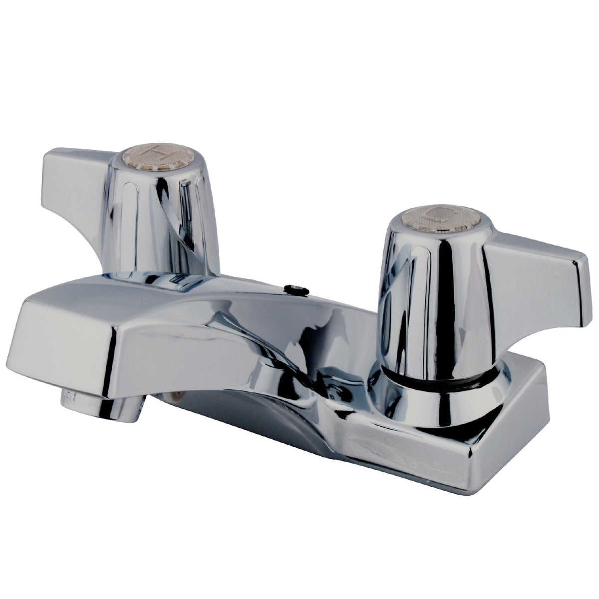 Columbia Double-Handle 4" Centerset Bathroom Faucet with Brass Pop-Up in Polished Chrome