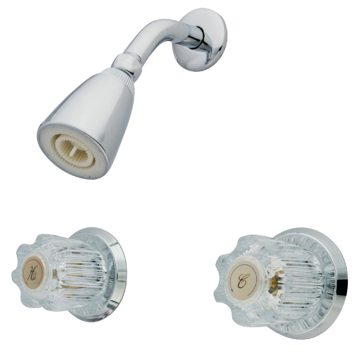 Americana Double-Handle Shower Faucet in Polished Chrome