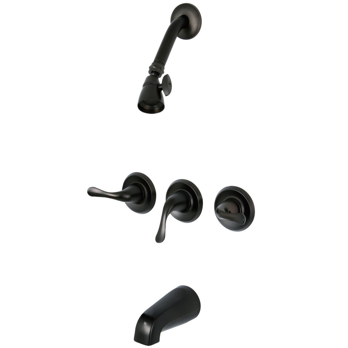 Yosemite Triple-Handle Tub and Shower Faucet in Oil Rubbed Bronze