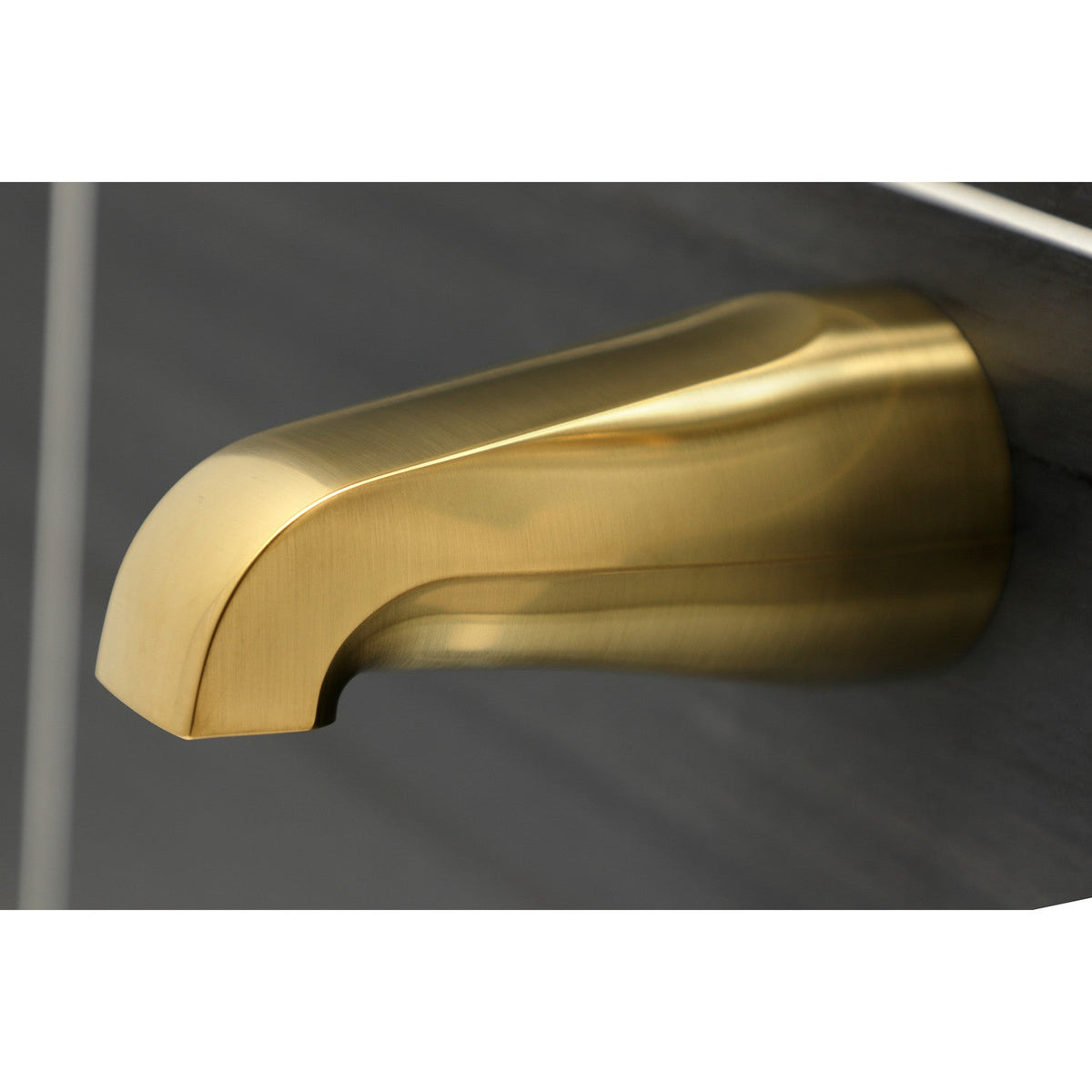 Victorian Triple-Handle Tub and Shower Faucet in Brushed Brass