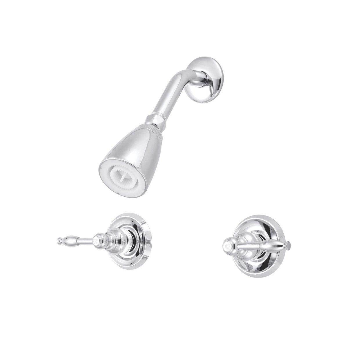 Knight Double-Handle Shower Faucet in Polished Chrome