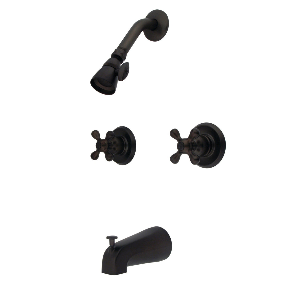 Victorian Double-Handle Tub and Shower Faucet in Oil Rubbed Bronze