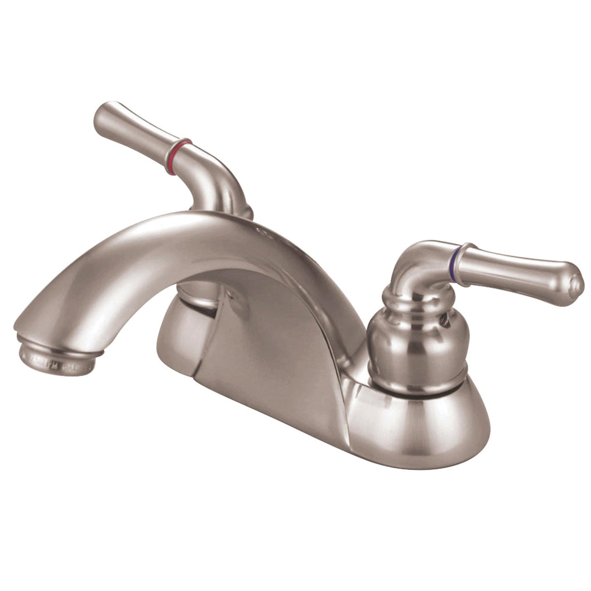 Naples Double-Handle 4" Centerset Bathroom Faucet in Brushed Nickel