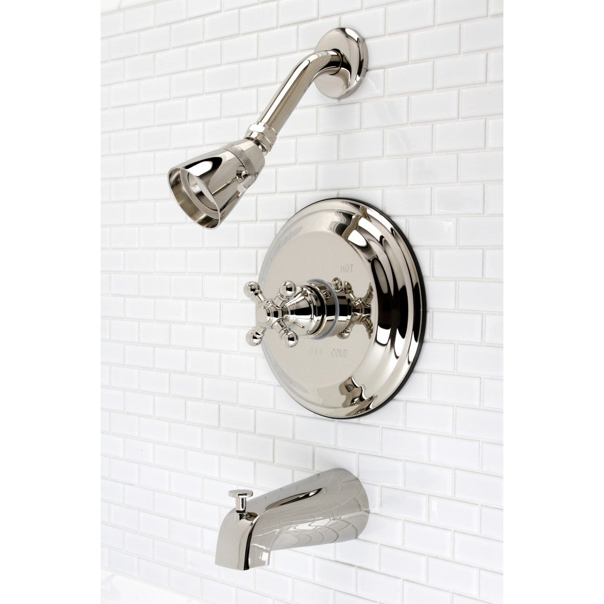 Metropolitan Single-Handle Pressure Balanced Tub and Shower Faucet in Polished Nickel