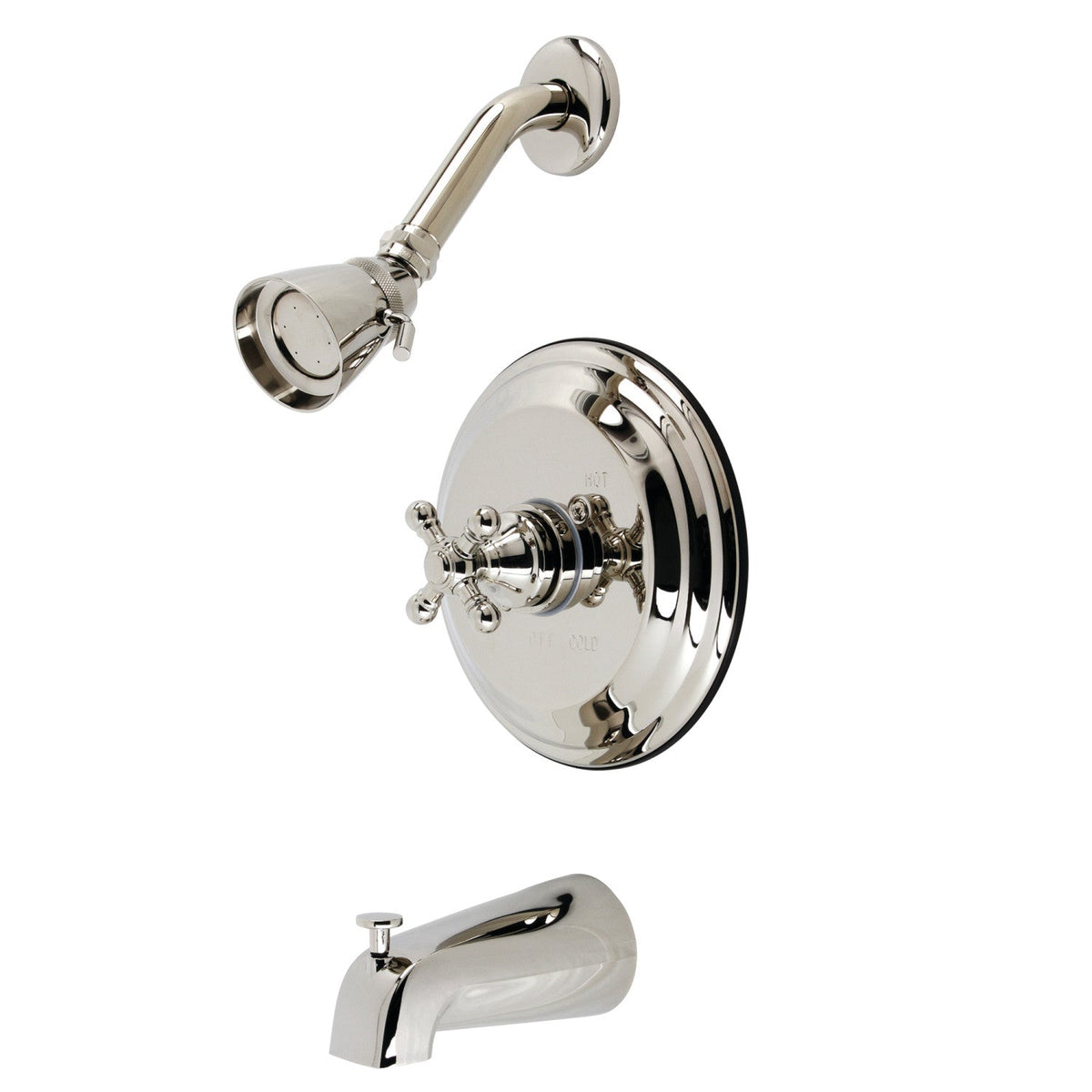 Metropolitan Single-Handle Pressure Balanced Tub and Shower Faucet in Polished Nickel