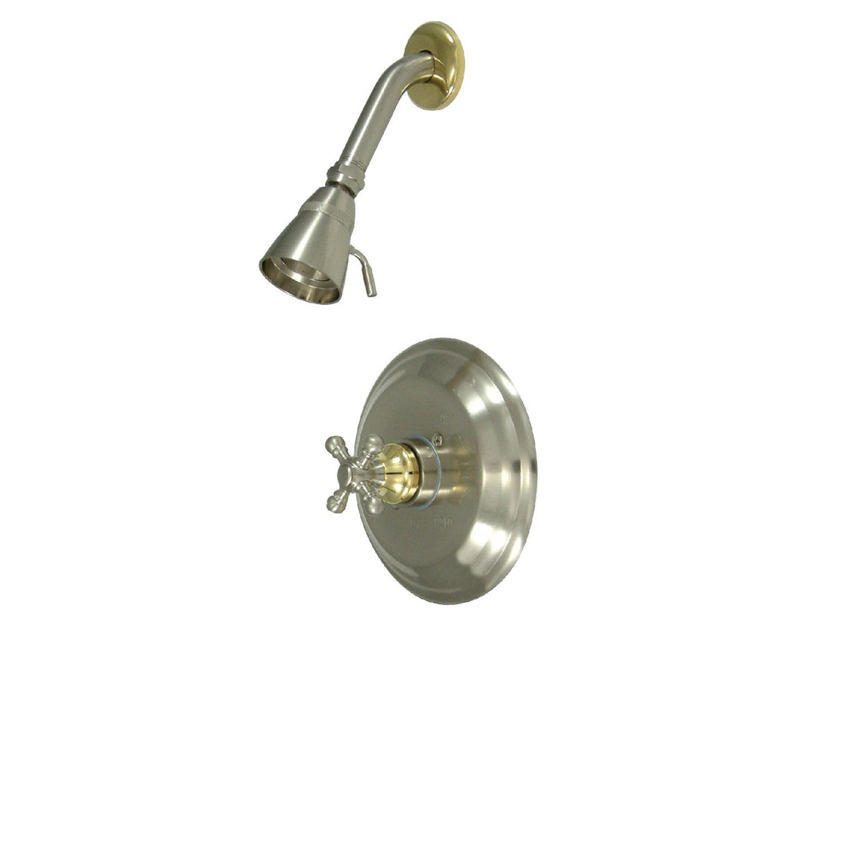Metropolitan Single-Handle Pressure Balanced Shower Faucet in Brushed Nickel/Polished Brass