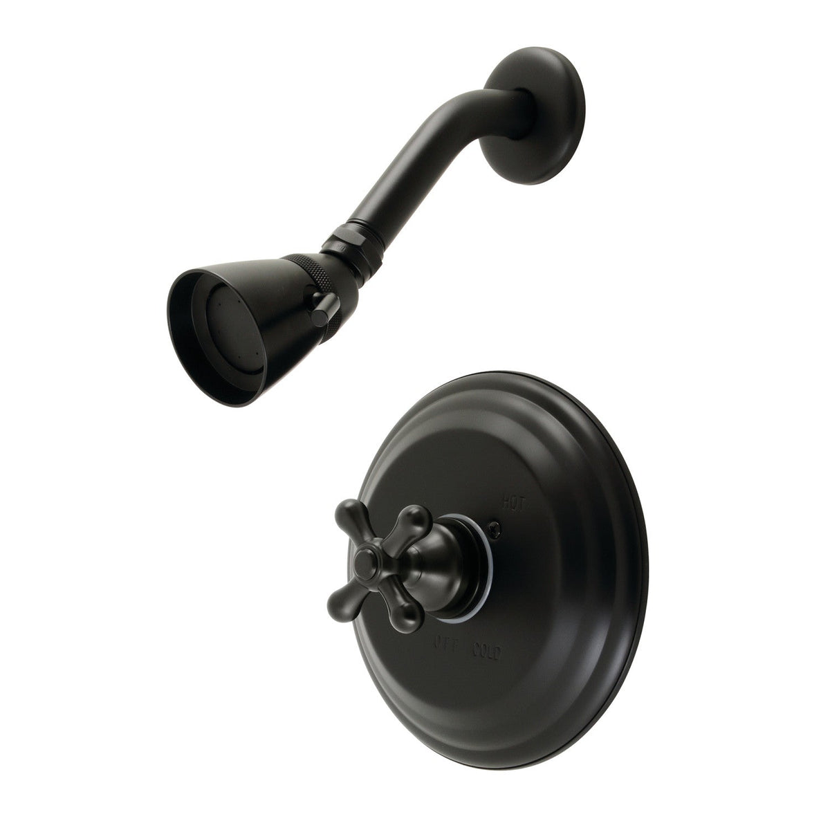 Restoration Single-Handle Pressure Balanced Shower Faucet in Matte Black