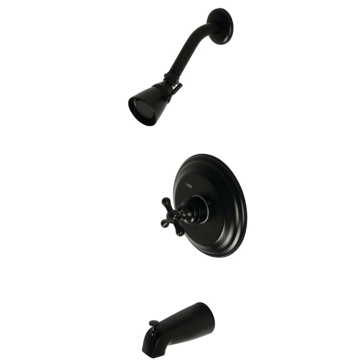 Restoration Single-Handle Pressure Balanced Tub and Shower Faucet in Matte Black