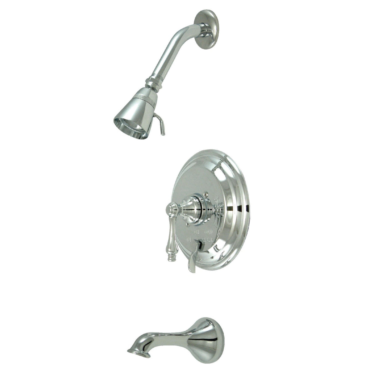 Restoration Single-Handle Pressure Balanced Tub and Shower Faucet in Polished Chrome