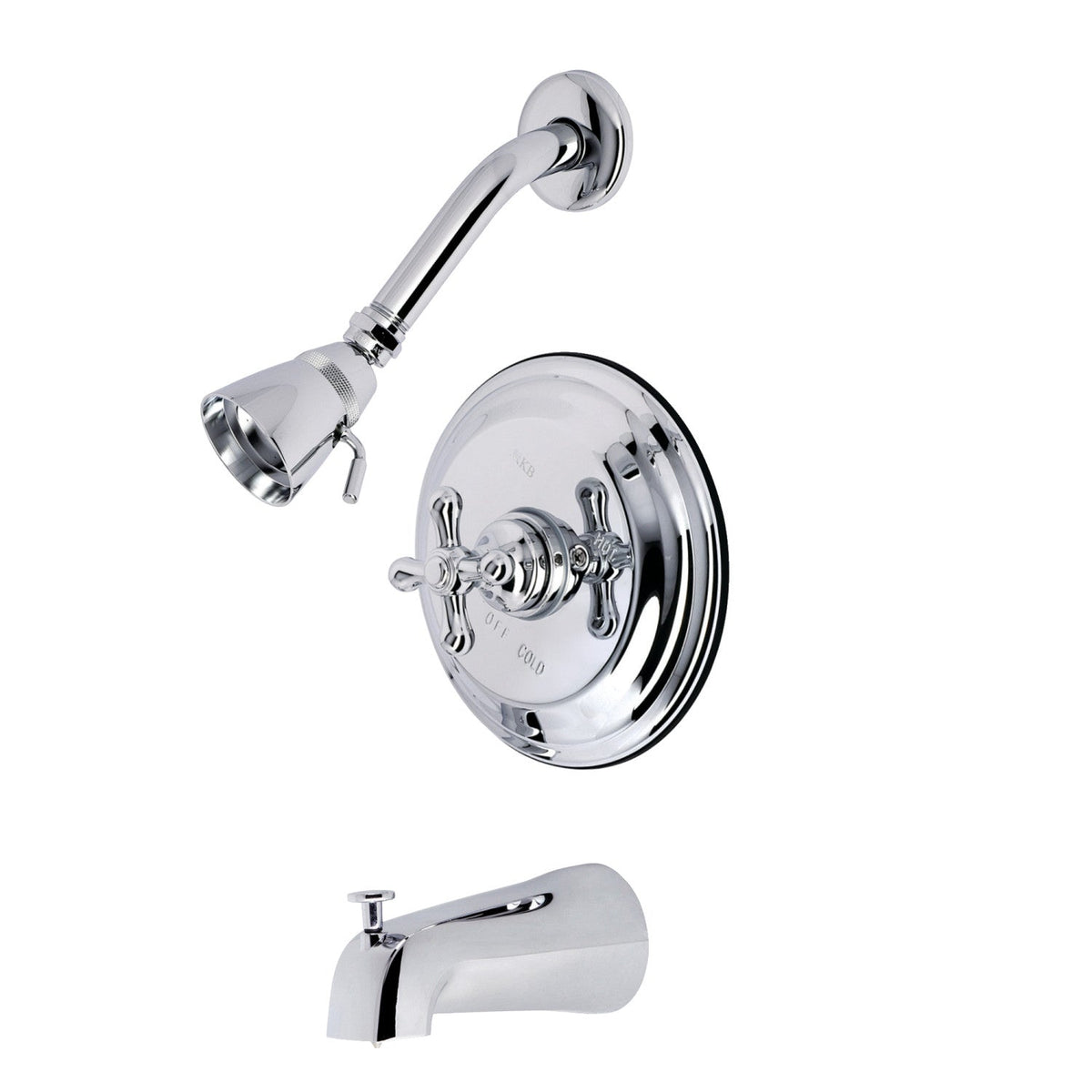 Restoration Single-Handle Pressure Balanced Tub and Shower Faucet in Polished Chrome