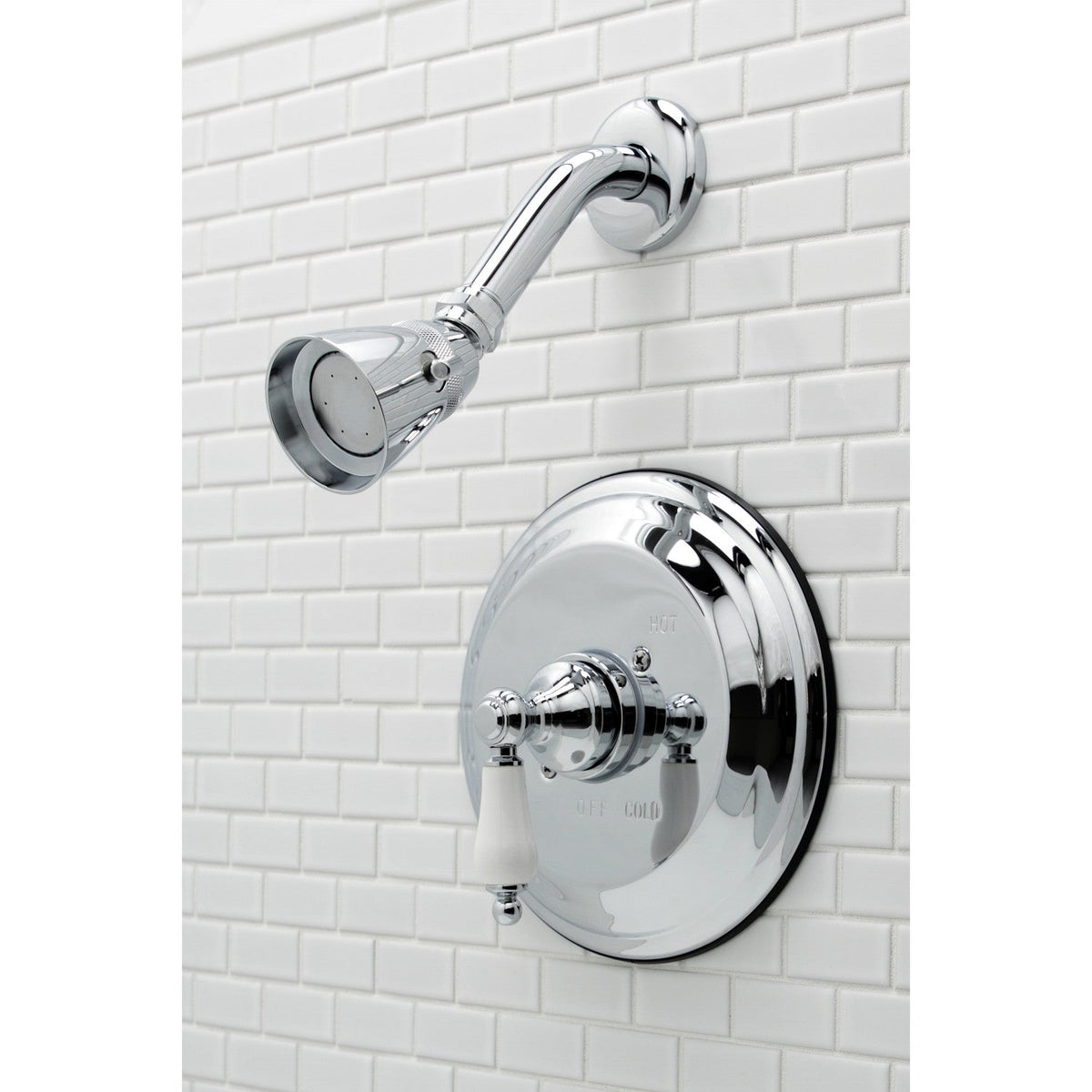 Restoration Single-Handle Pressure Balanced Shower Faucet in Polished Chrome