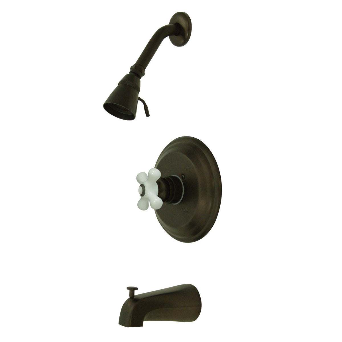 Restoration Single-Handle Pressure Balanced Tub and Shower Faucet in Oil Rubbed Bronze