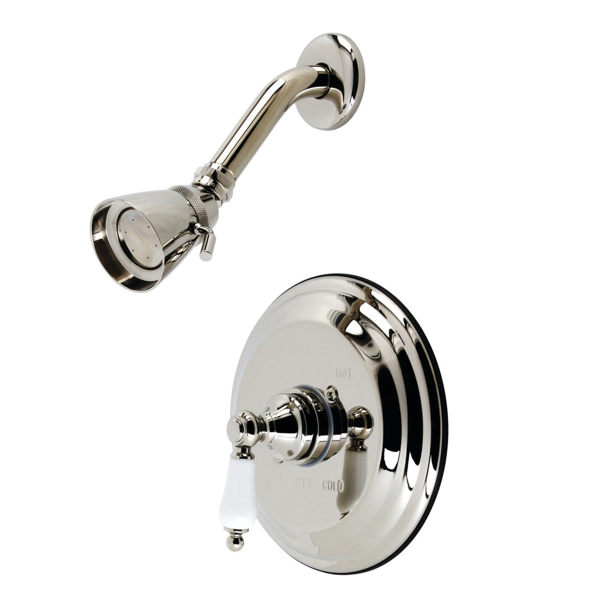 Restoration Single-Handle Pressure Balanced Shower Faucet in Polished Nickel