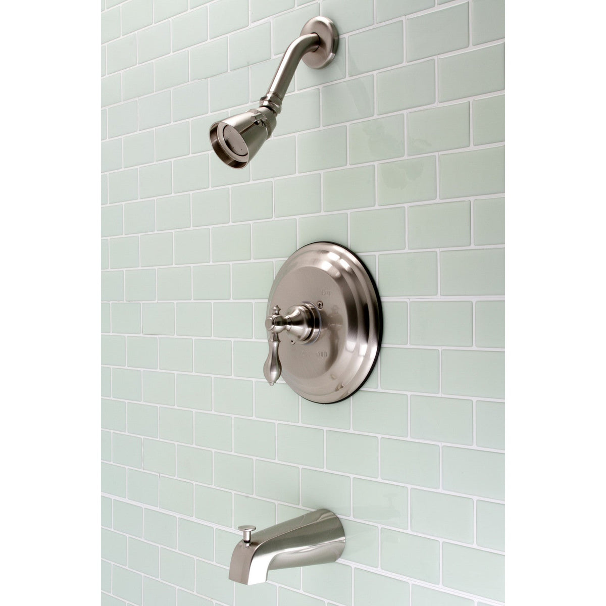American Classic Single-Handle Pressure Balanced Tub and Shower Faucet in Brushed Nickel