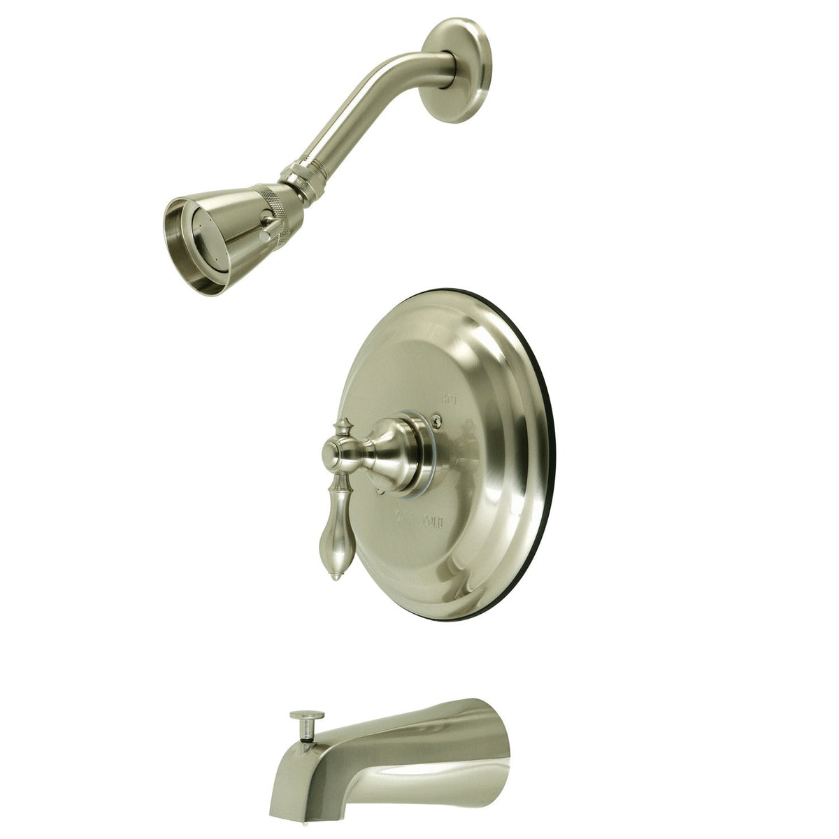 American Classic Single-Handle Pressure Balanced Tub and Shower Faucet in Brushed Nickel