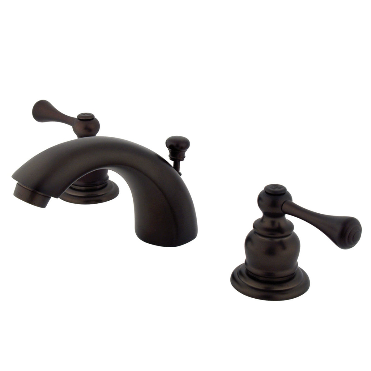 Vintage Mini-Widespread Bathroom Faucet with Pop-Up Drain in Oil Rubbed Bronze