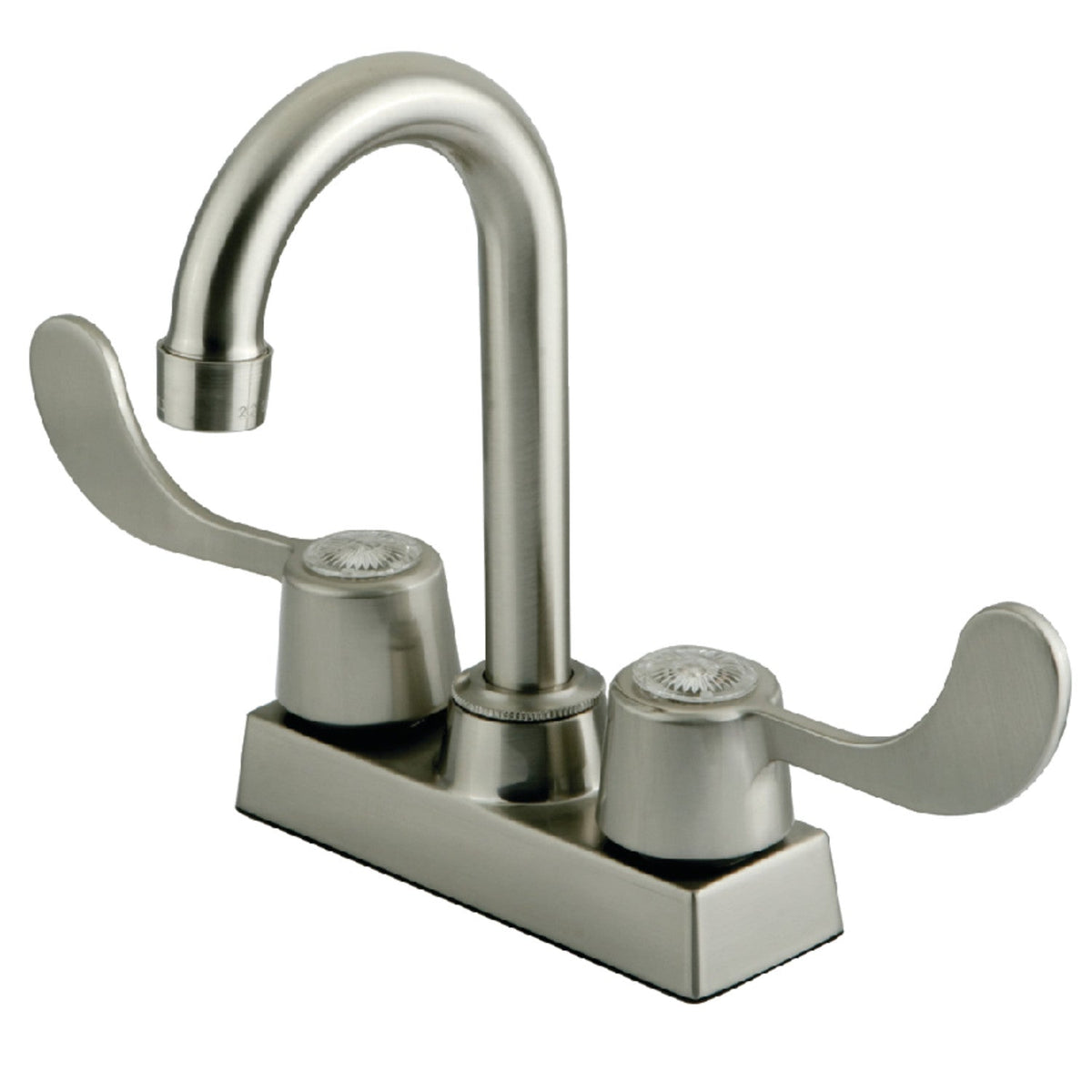 Vista Double-Handle 4" Centerset Bar Faucet in Brushed Nickel