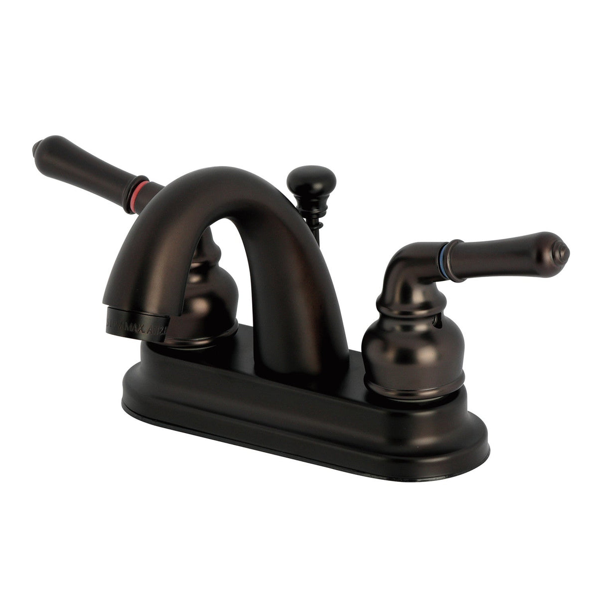 Naples Double-Handle 4" Centerset Bathroom Faucet with Pop-Up Drain in Oil Rubbed Bronze