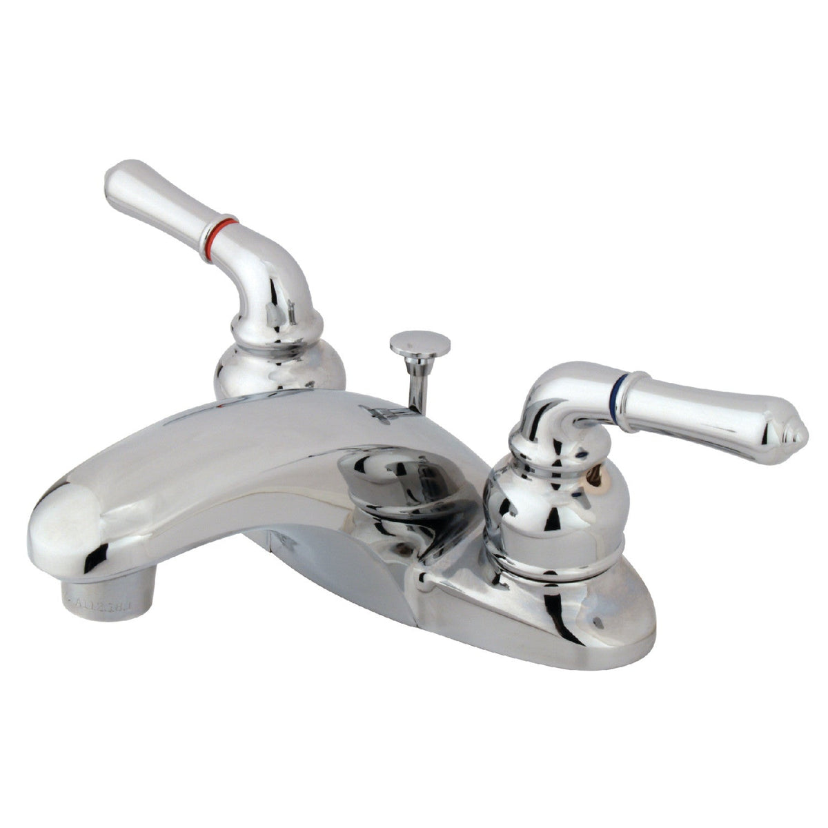 Magellan Double-Handle 4" Centerset Bathroom Faucet with Brass Pop-Up in Polished Chrome