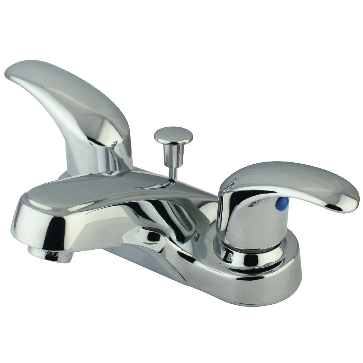 Legacy Double-Handle 4" Centerset Bathroom Faucet with ABS Pop-Up Drain in Polished Chrome