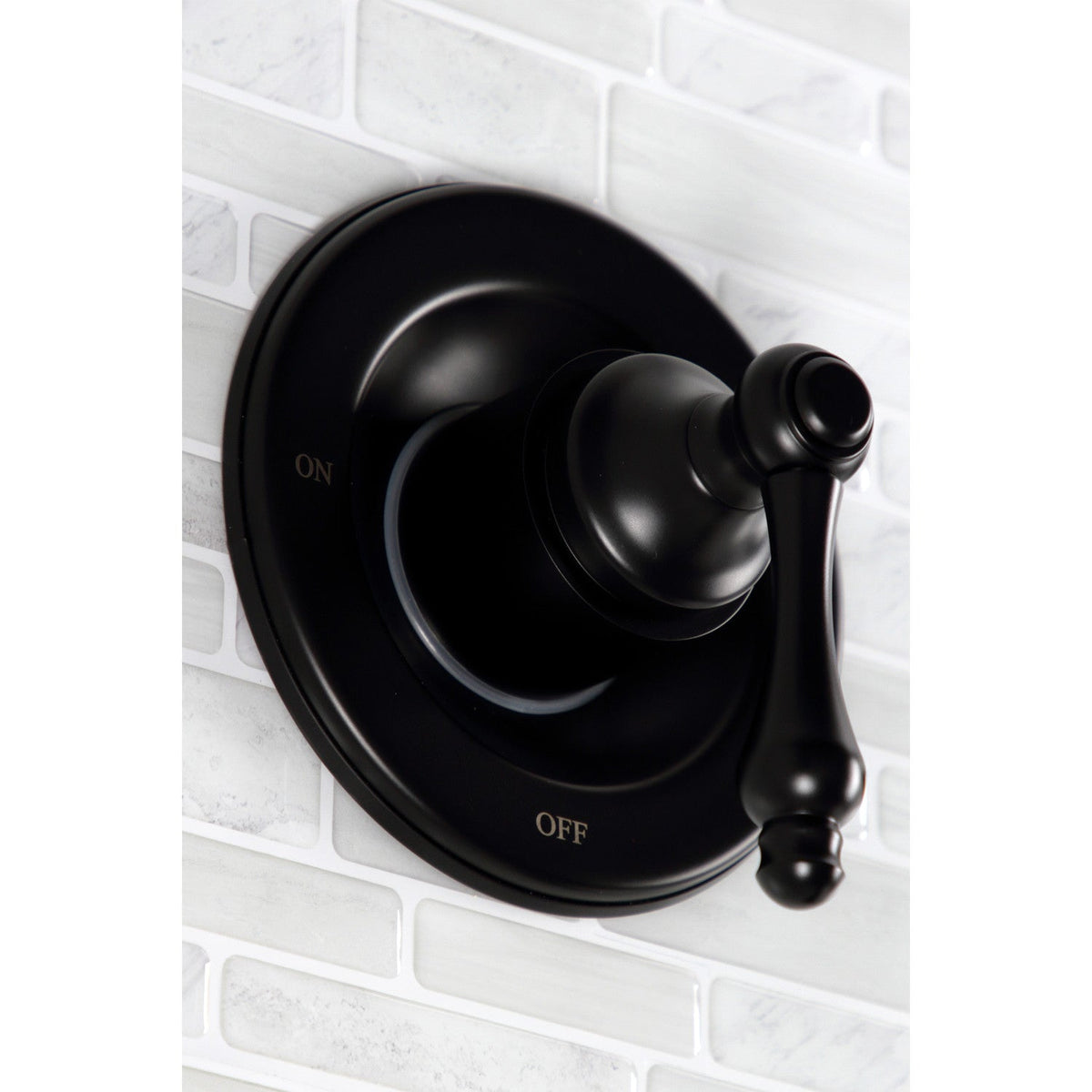 Vintage Double-Handle Pressure Balanced Tub and Shower Faucet in Matte Black