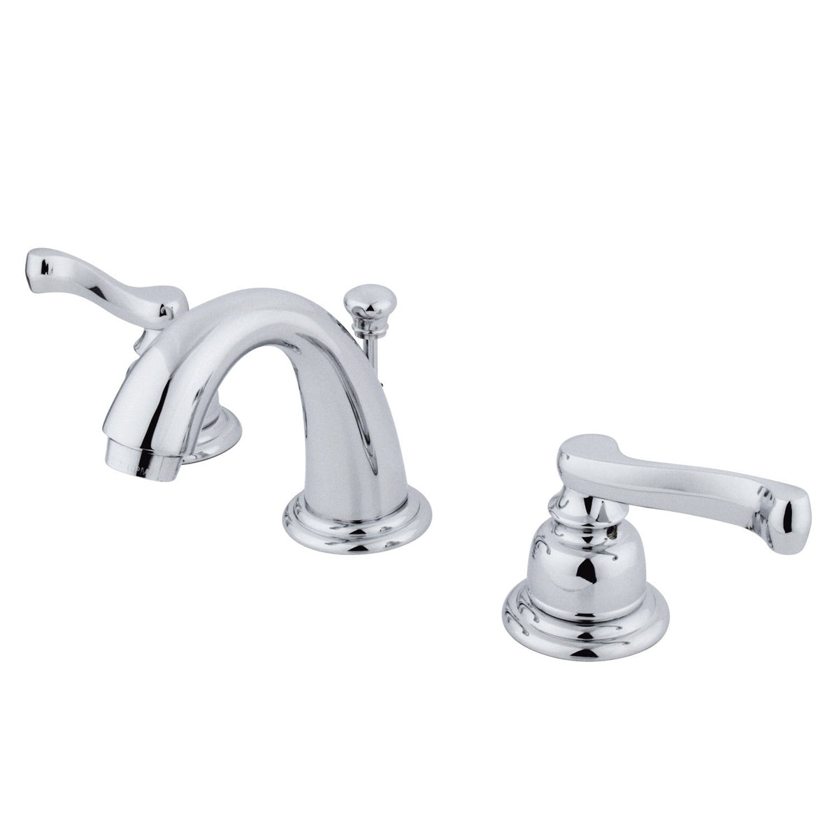 Royale Widespread Bathroom Faucet with Pop-Up Drain in Polished Chrome