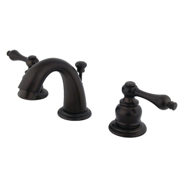Victorian Widespread Bathroom Faucet with Pop-Up Drain in Oil Rubbed Bronze
