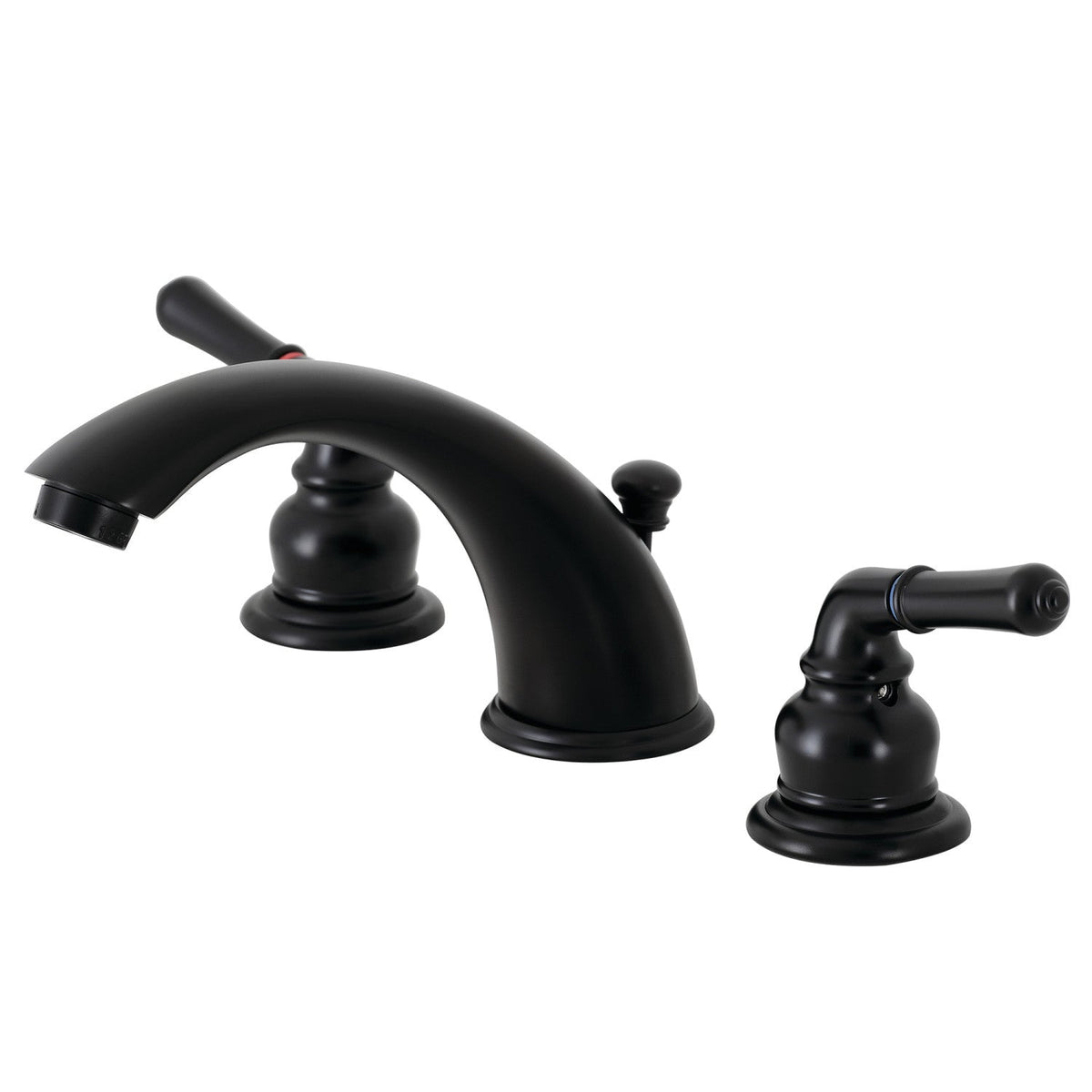 Magellan Widespread Bathroom Faucet with Pop-Up Drain in Matte Black