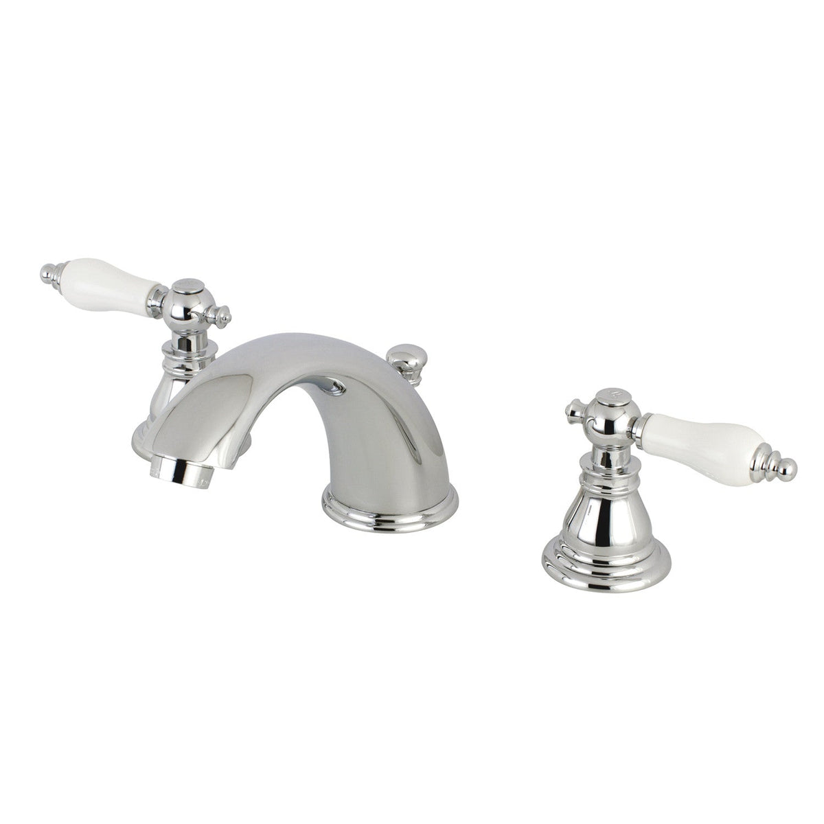 American Patriot Widespread Bathroom Faucet with Pop-Up Drain in Polished Chrome
