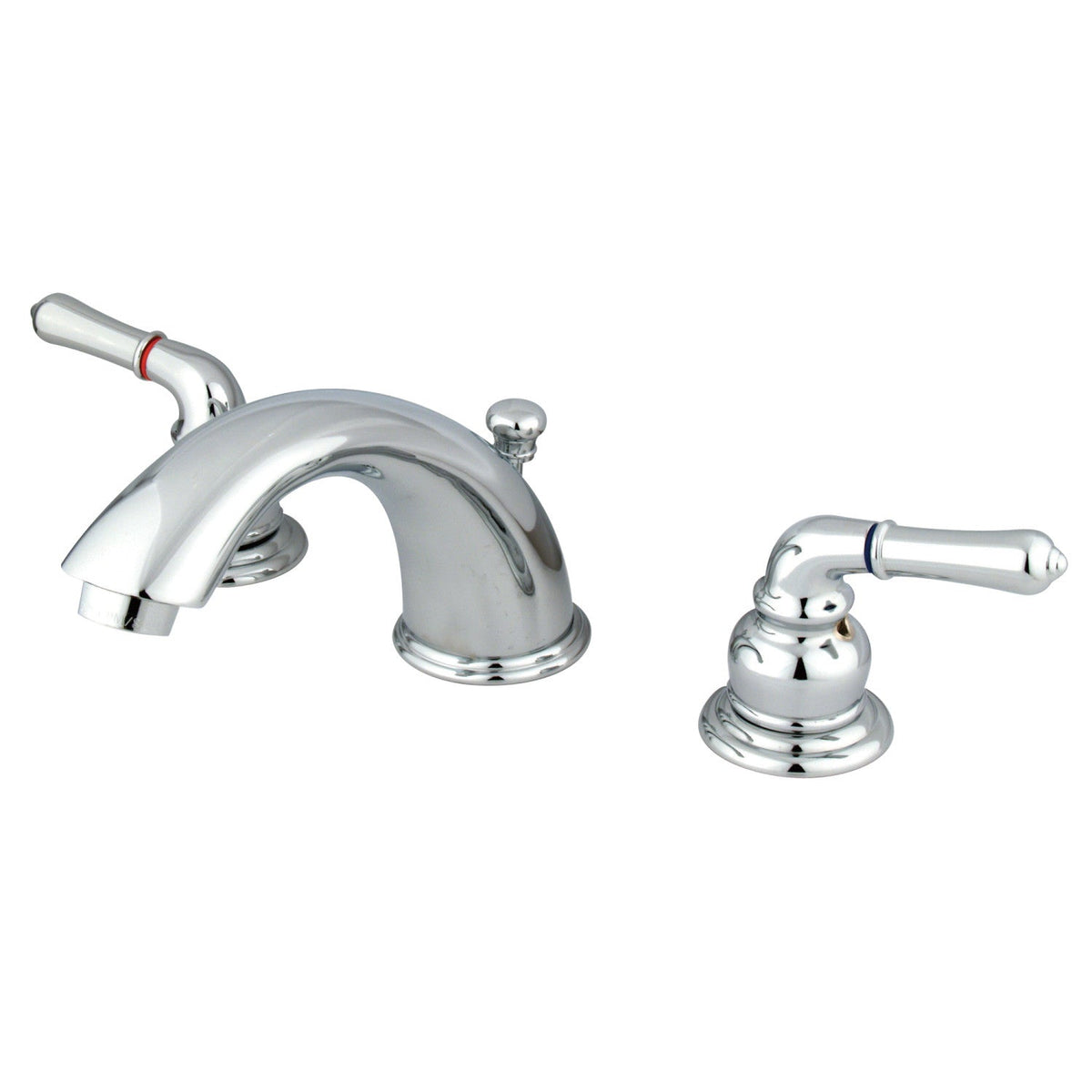 Magellan Widespread Bathroom Faucet with Brass Pop-Up in Polished Chrome