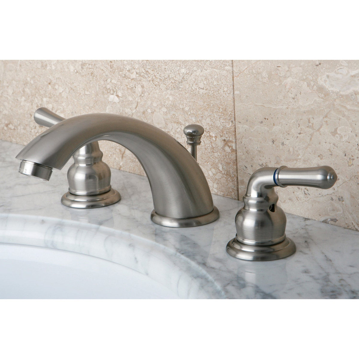 Magellan Widespread Bathroom Faucet with Pop-Up Drain in Brushed Nickel