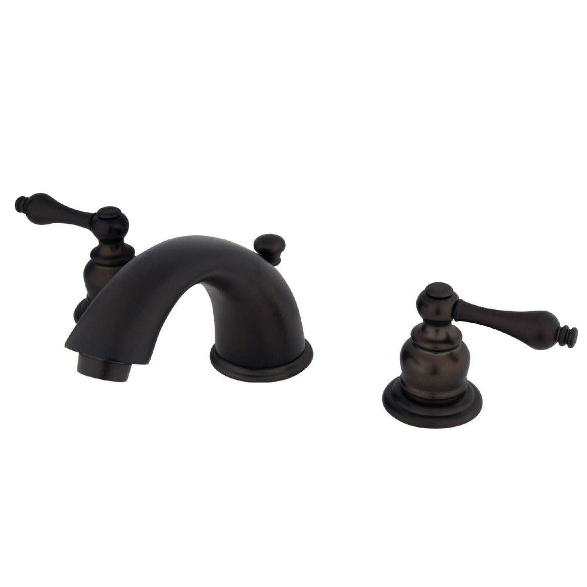 Victorian Widespread Bathroom Faucet with Pop-Up Drain in Oil Rubbed Bronze