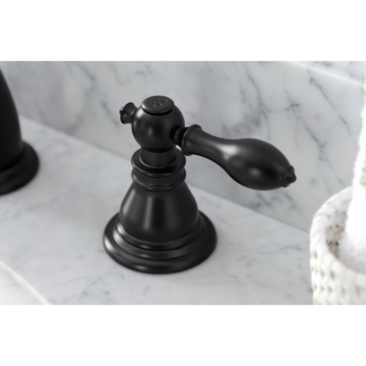 American Classic Widespread Bathroom Faucet with Pop-Up Drain in Matte Black