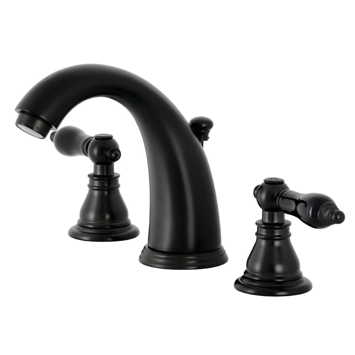 Duchess Widespread Bathroom Faucet with Pop-Up Drain in Matte Black