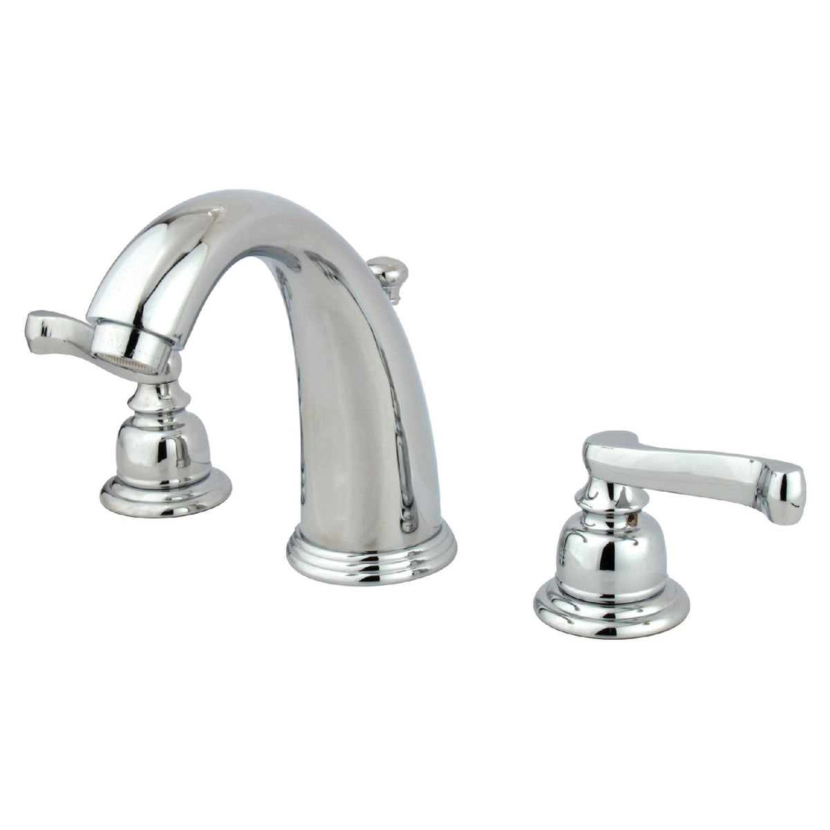 Royale Widespread Bathroom Faucet with Pop-Up Drain in Polished Chrome