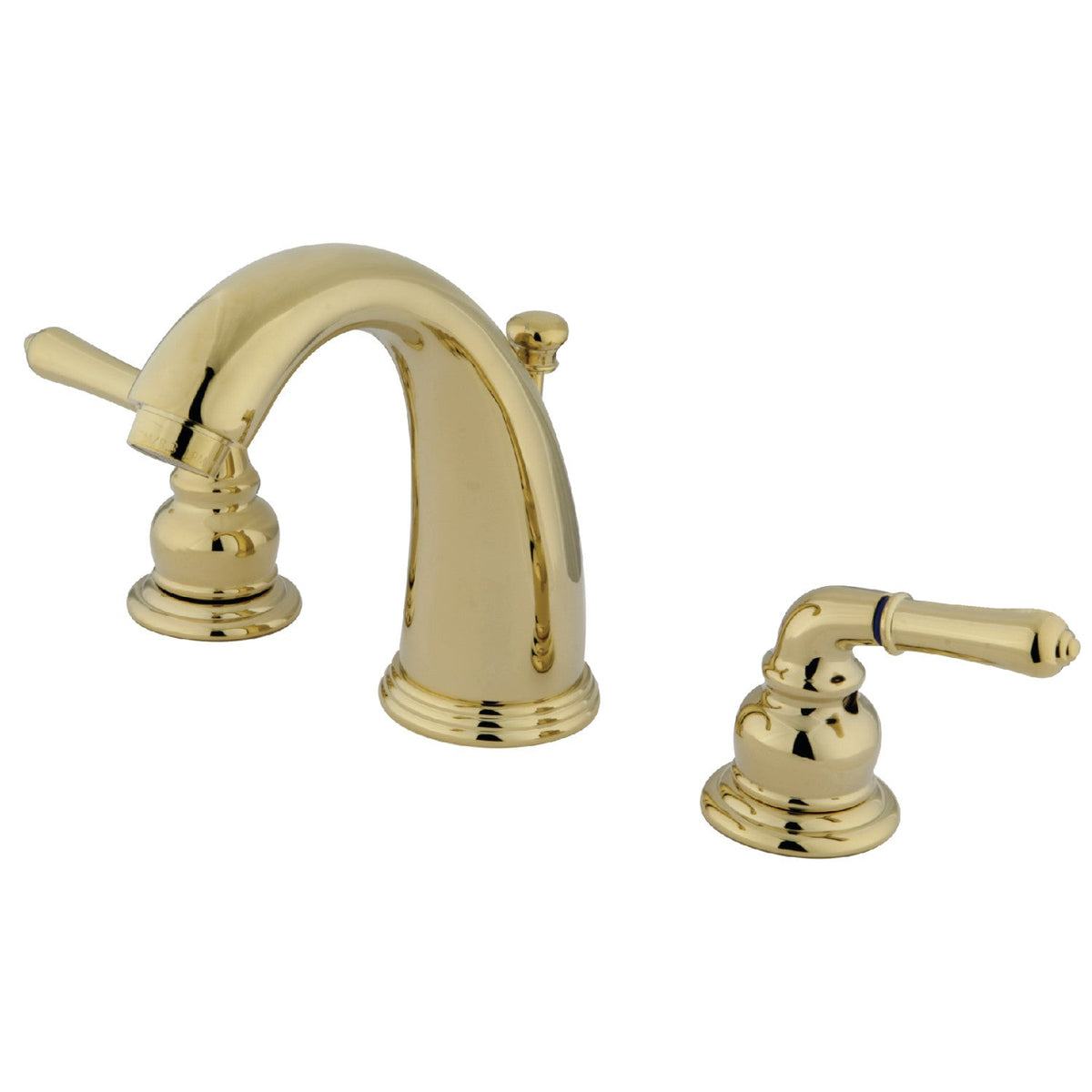 Magellan Widespread Bathroom Faucet with Pop-Up Drain in Polished Brass