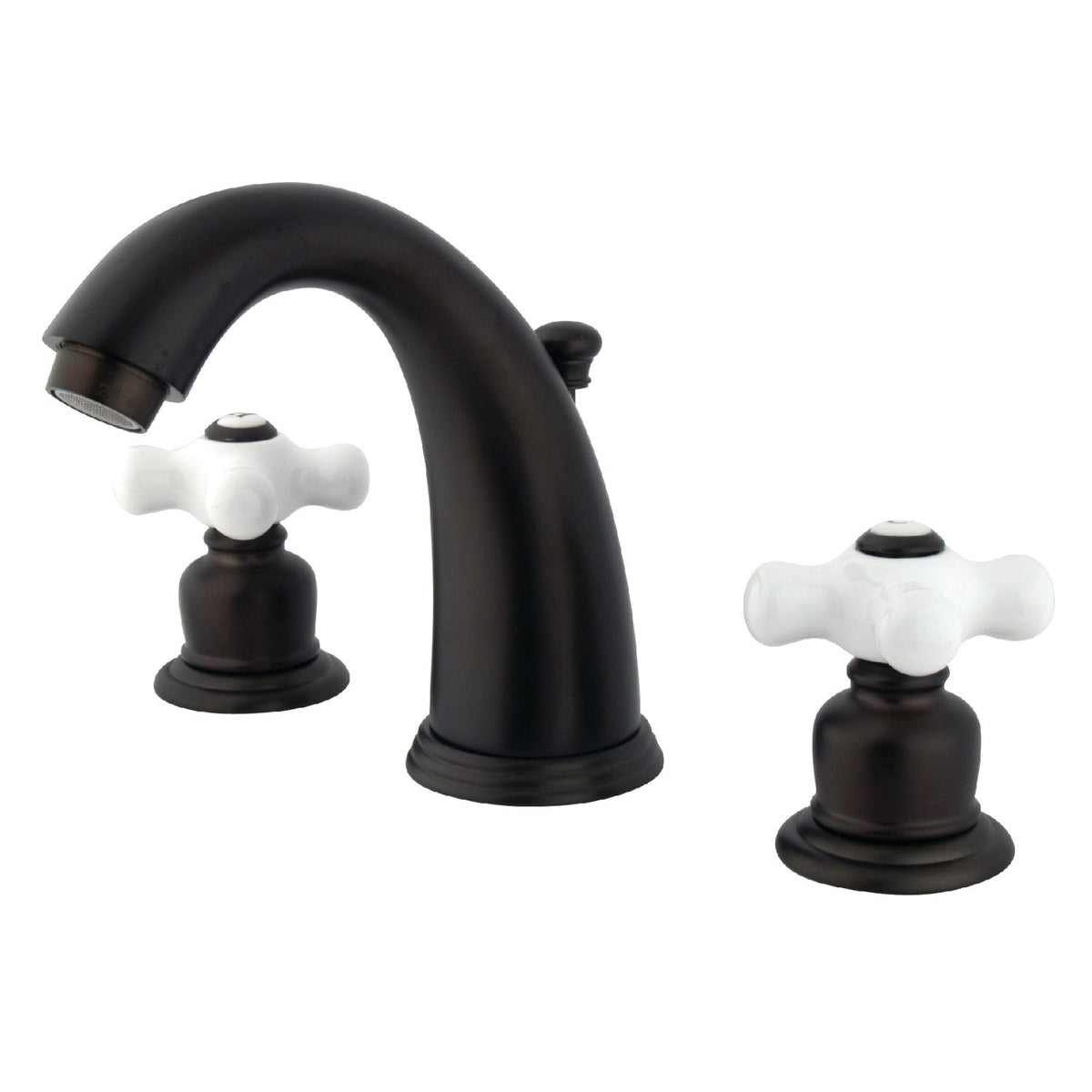 Victorian Widespread Bathroom Faucet with Pop-Up Drain in Oil Rubbed Bronze